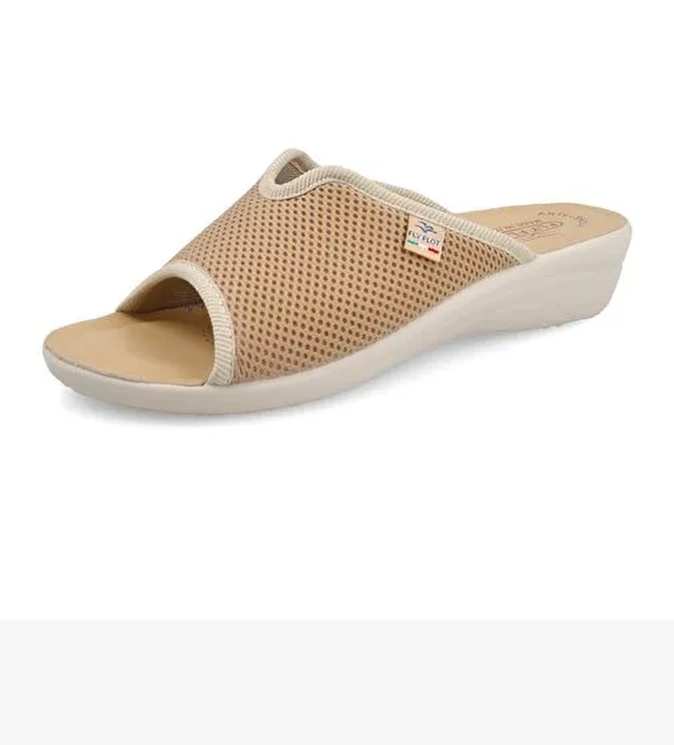 Kadın Terlik T4 429 FE Fly Flot Slipper FRESH CLASSIC 6009- Beige - Görsel 1