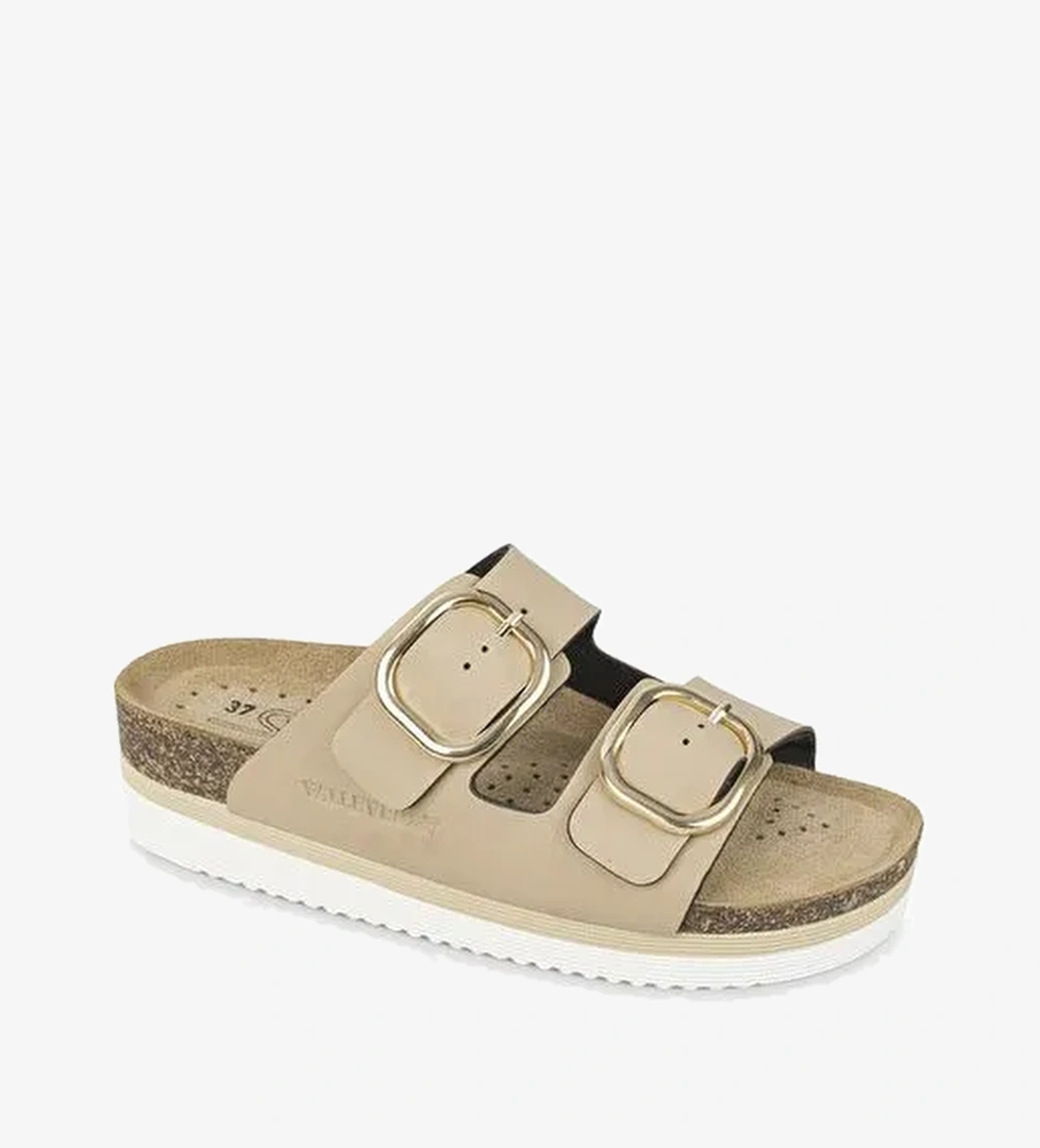 Kadın Terlik VG4801T Valleverde Nabuk Slipper Sabbia - Görsel 1