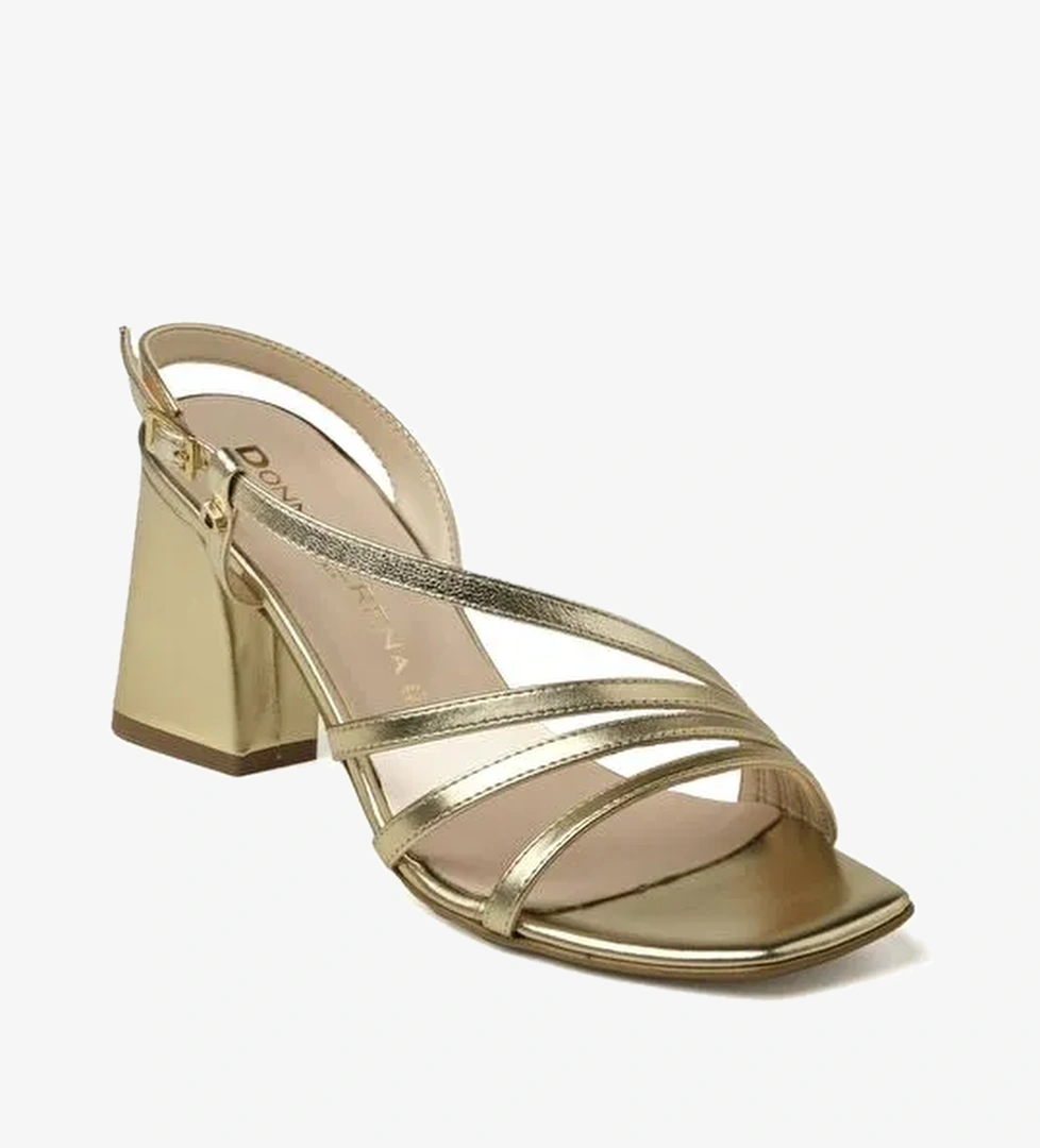 Kadın Sandalet 6F5203DP Donna Serena Charme Nappa Lamina Platino - Görsel 1