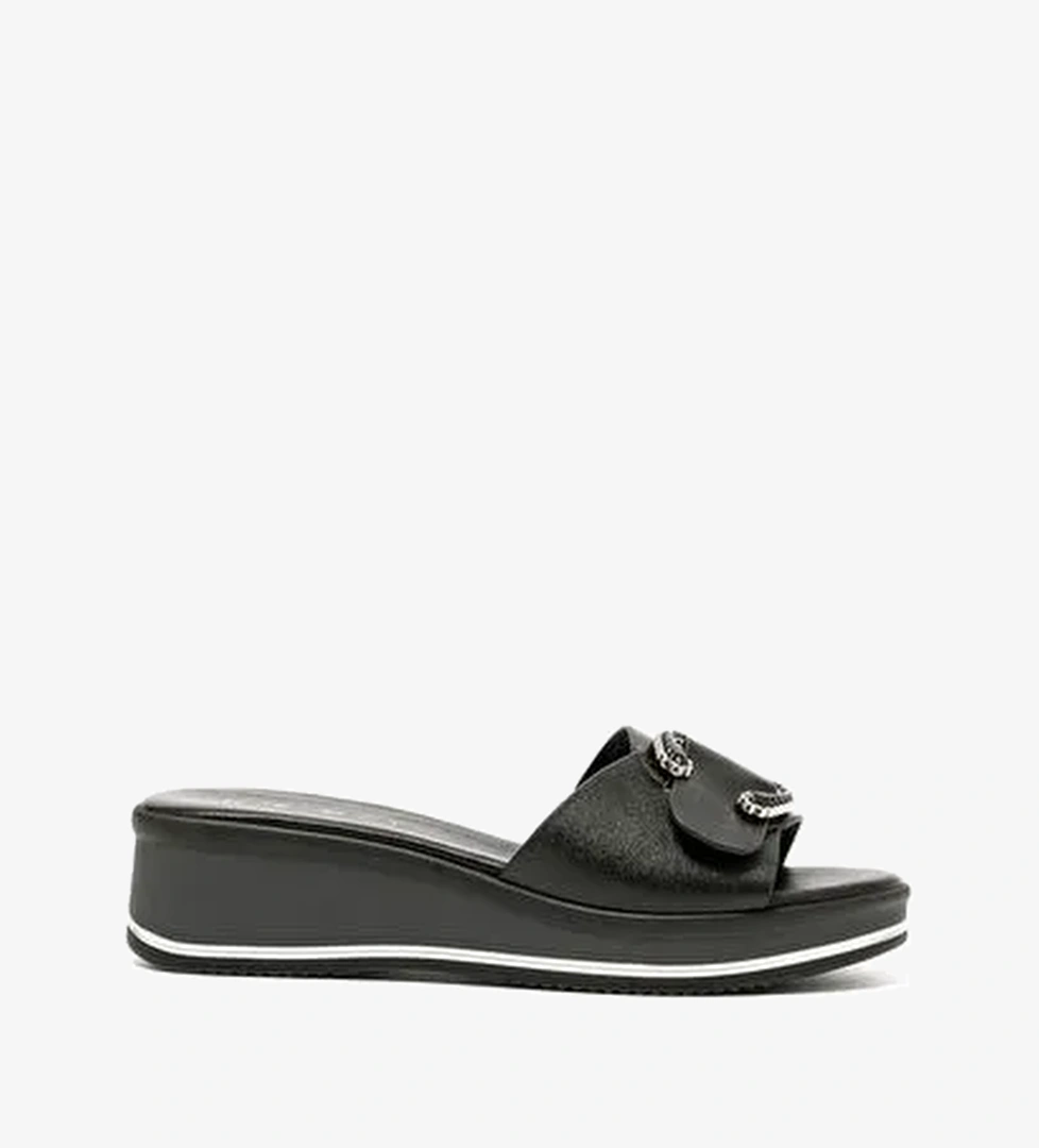 Kadın Terlik 12128-E5 Repo Nero - Görsel 1