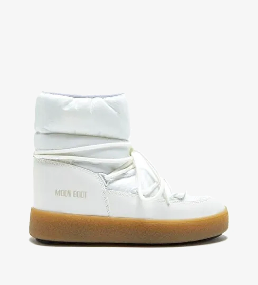 Kadın Bot (Kar) 24500800-002 Moon Boot Ltrack Low Nylon Wp White - Görsel 1