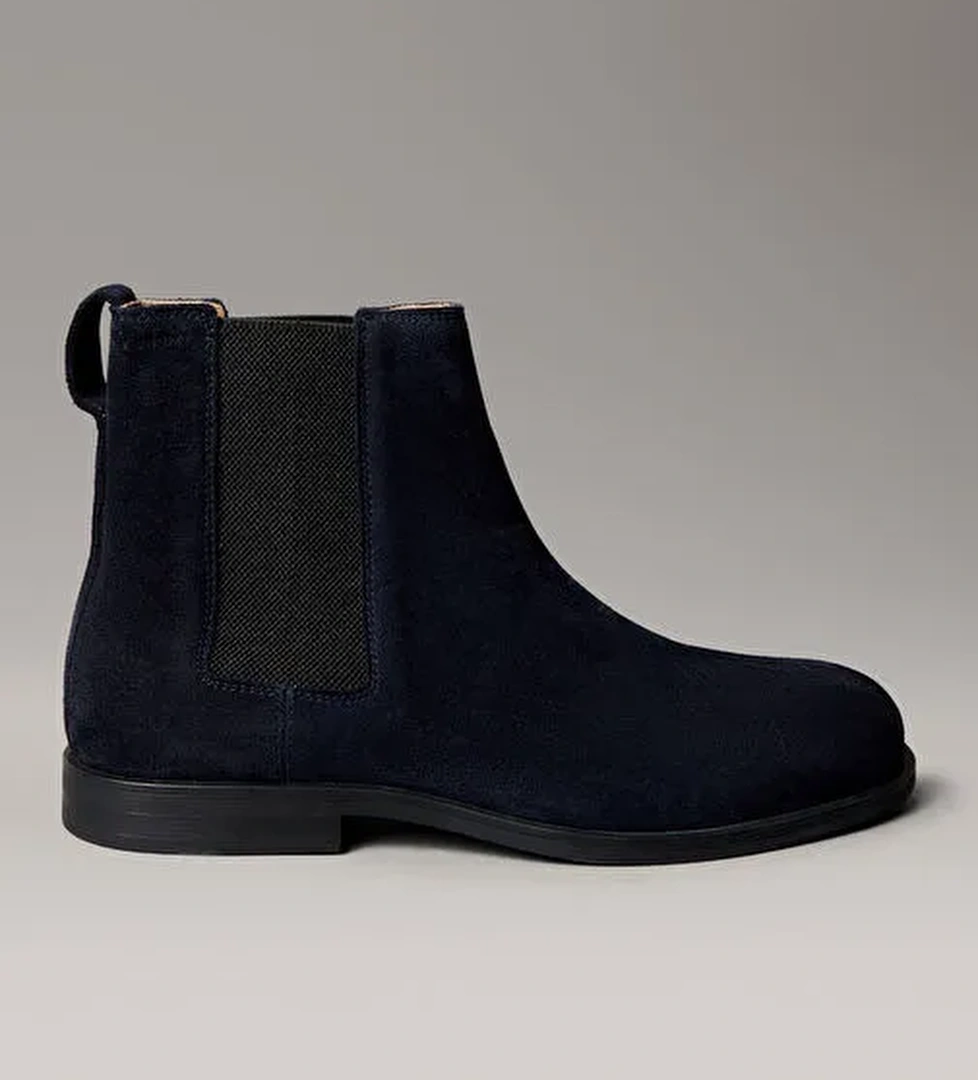 Calvin Klein Lacivert Erkek Süet Bot ESS RUBBER CHELSEA SU - Görsel 1