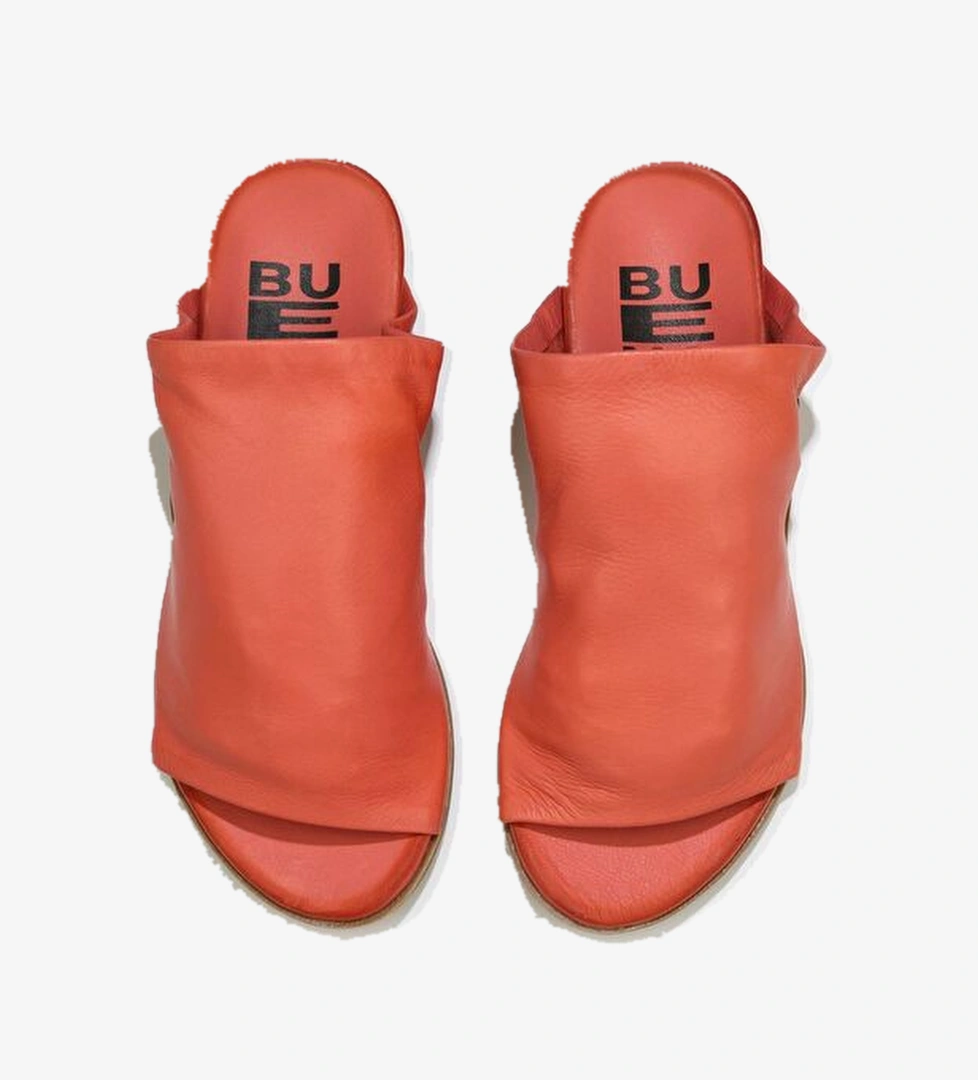 Bueno Shoes Mercan Deri Kadın Düz Terlik 01wu7602 - Görsel 1