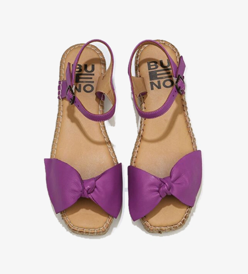 Bueno Shoes Lila Deri Kadın Espadril Sandalet 01wu5206 - Görsel 1