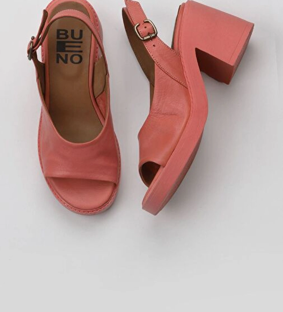 Bueno Shoes Mercan Deri Kadın Topuklu Sandalet 01wy12503 - Görsel 1