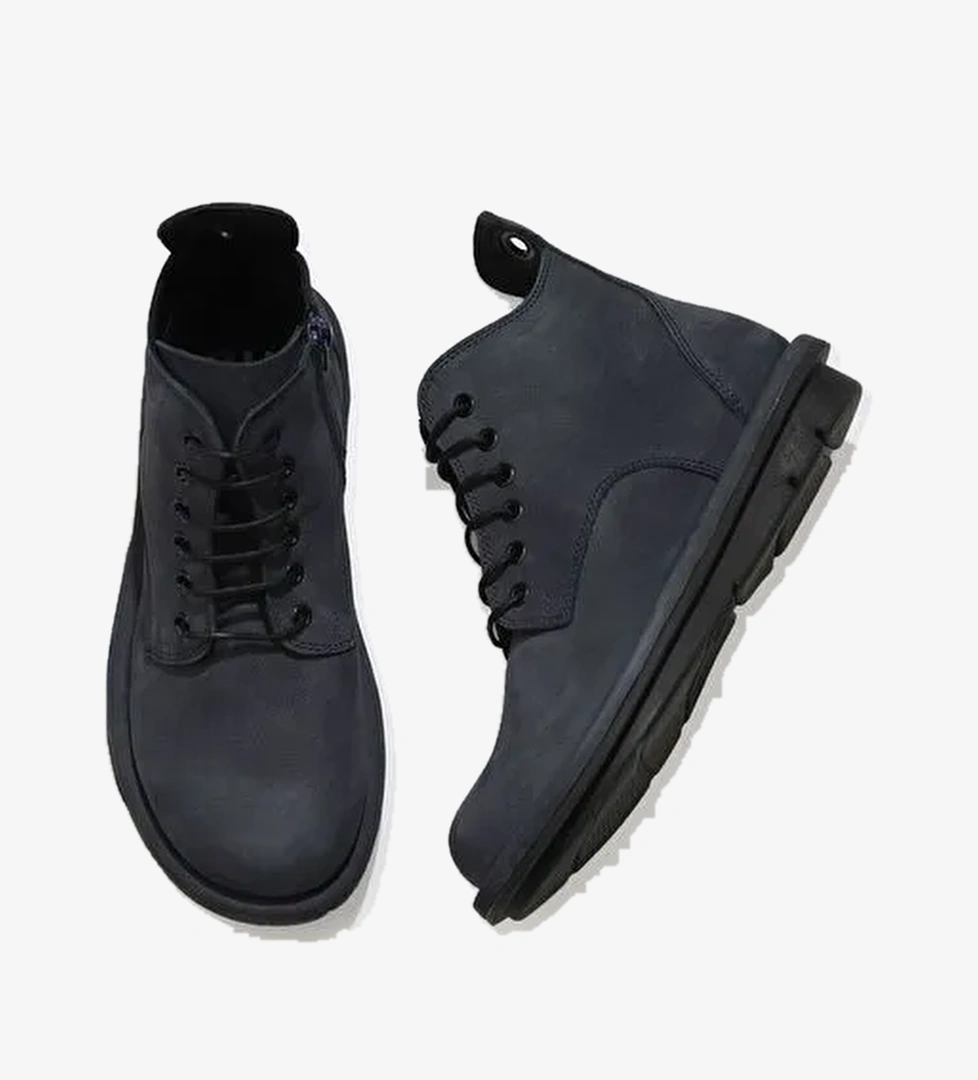 Bueno Shoes Mavi Nubuk Kadın Düz Bot 01wv7504 - Görsel 1