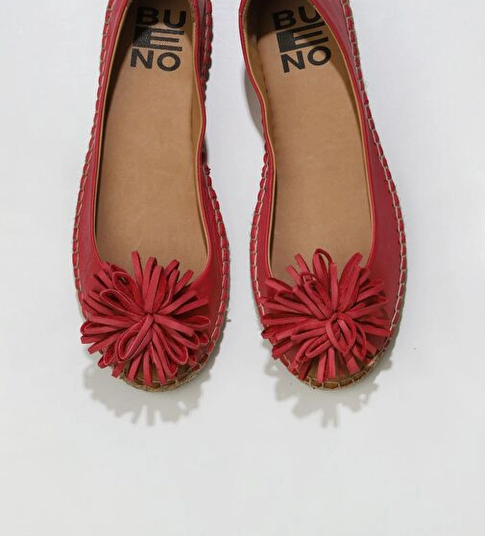 Bueno Shoes Fuşya Deri Kadın Düz Babet 01ws4807 - Görsel 1