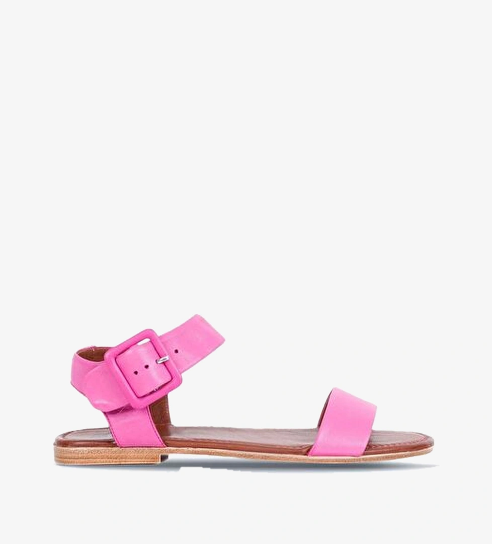 Bueno Shoes Fuşya Deri Kadın Sandalet 01ws6900