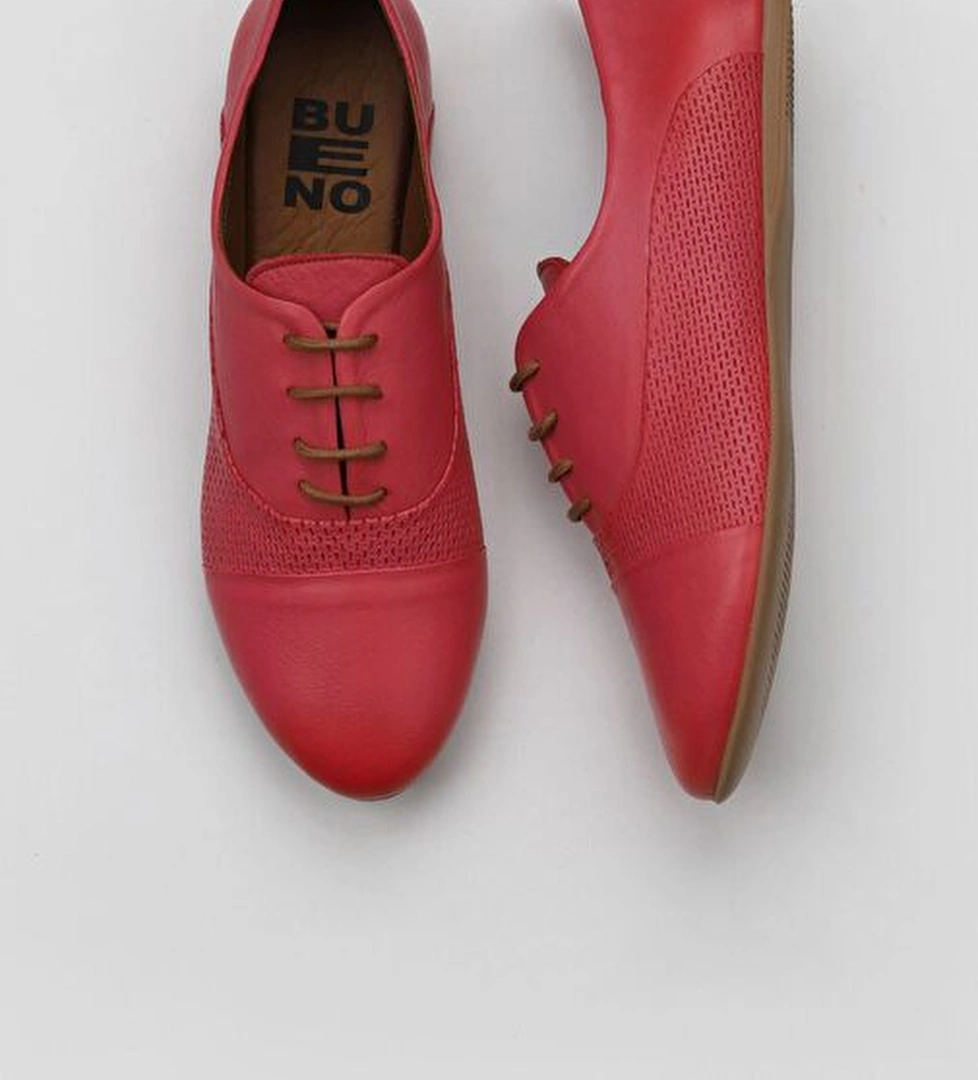 Bueno Shoes Fuşya Deri Kadın Babet 01wl1247 - Görsel 1