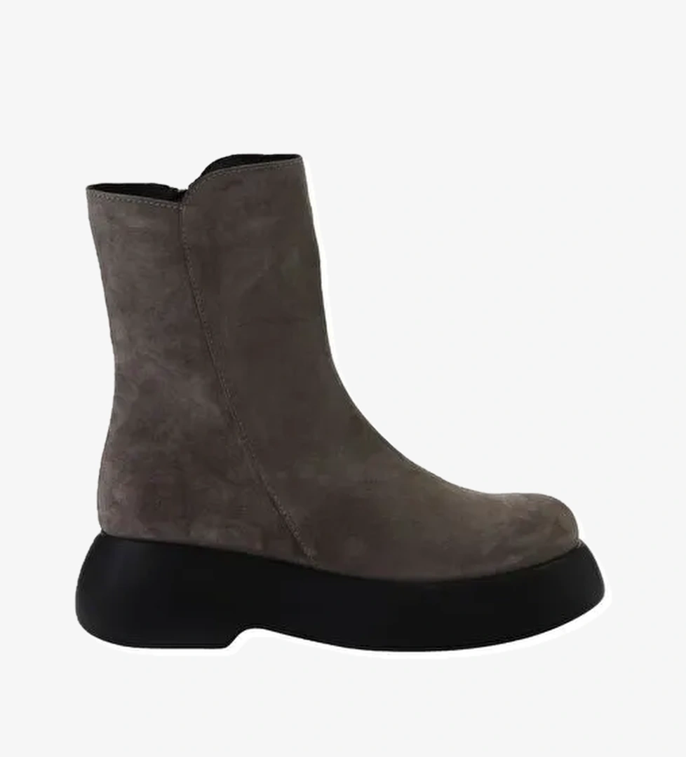 Bueno Shoes Vizon Süet Kadın Dolgu Topuklu Bot 01wv5305 - Görsel 1