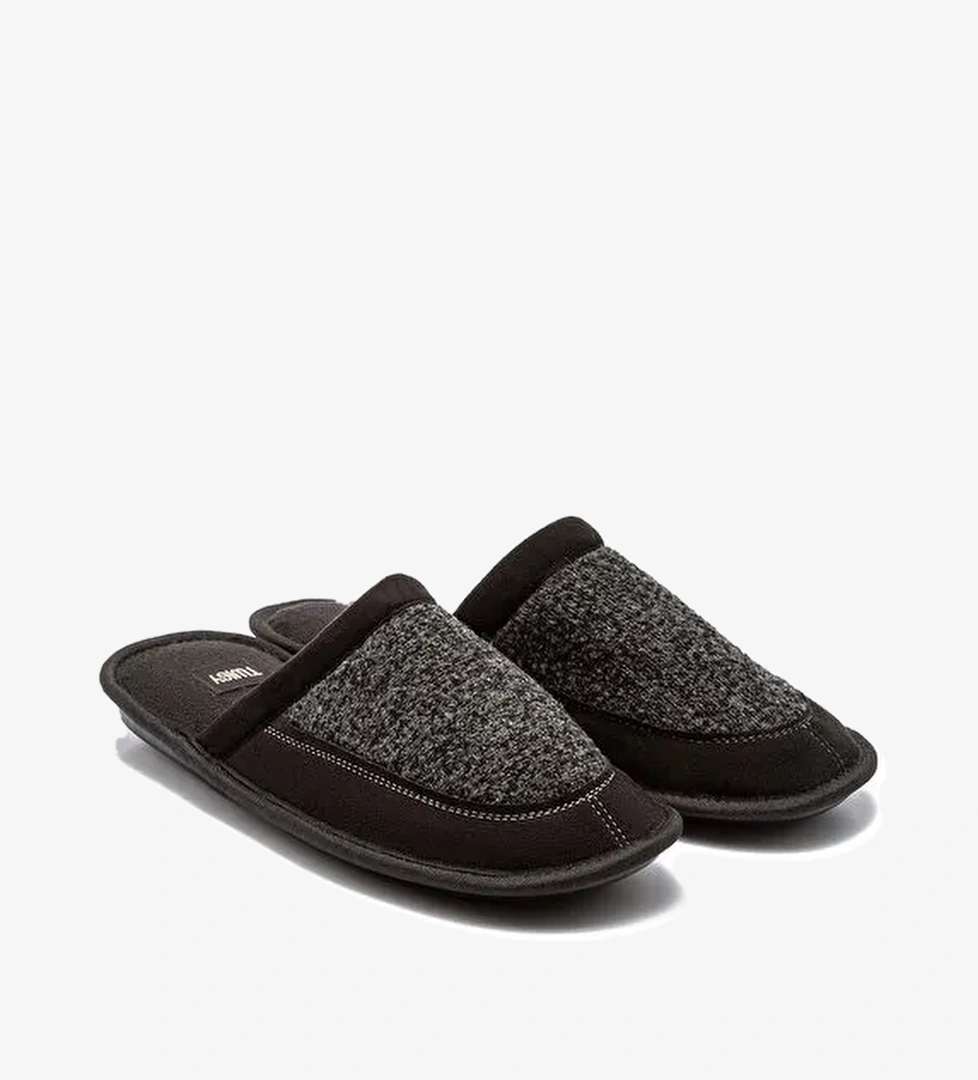 Twigy Siyah Erkek Ev Terliği TW MATTEO - Görsel 1