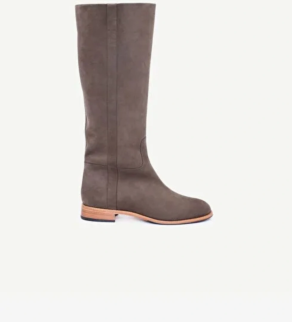 Lastikli Deri Çizme - Görsel 1