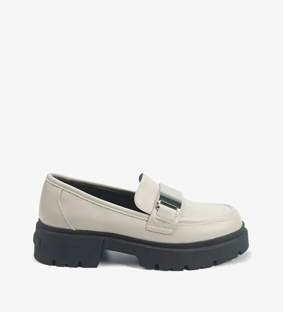 TREBO 5PR KIRIK BEYAZ Kadın Loafer - Görsel 1