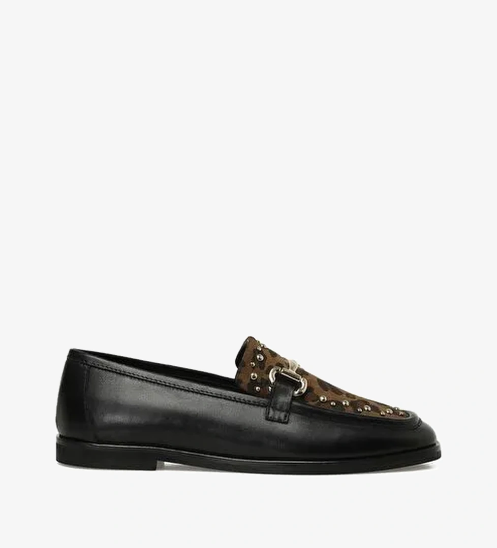 UMPAY5 5PR Leopar Kadın Loafer - Görsel 1