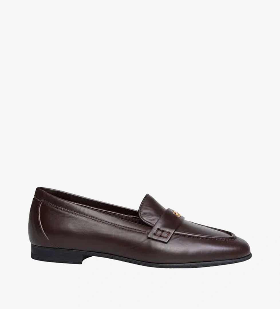 Ted Baker Kahverengi Kadın Deri Loafer Z10119 - Görsel 1