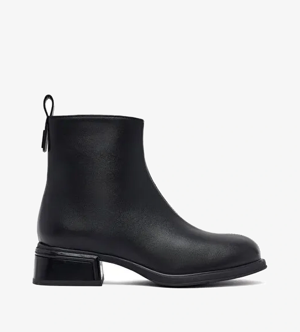 Kadın Siyah Fermuarlı Bot 25WFE401918 - Görsel 1