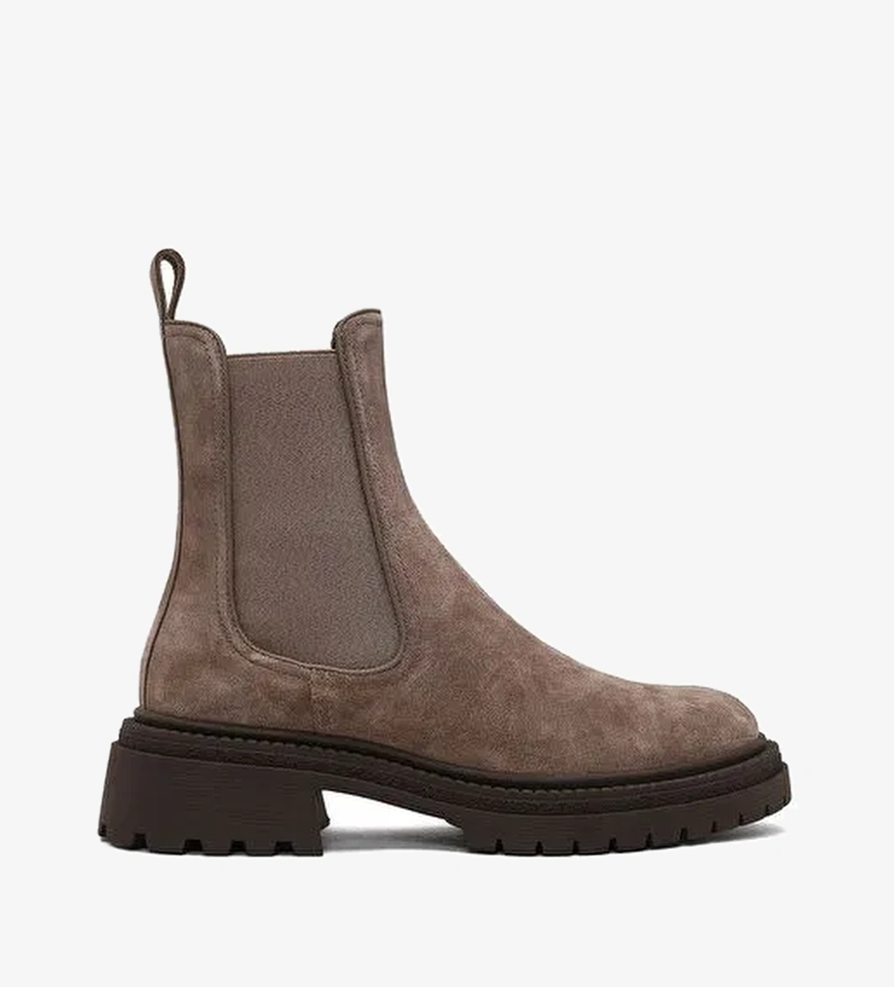 Kadın Vizon Süet Deri Chelsea Bot 25WFD141010 - Görsel 1