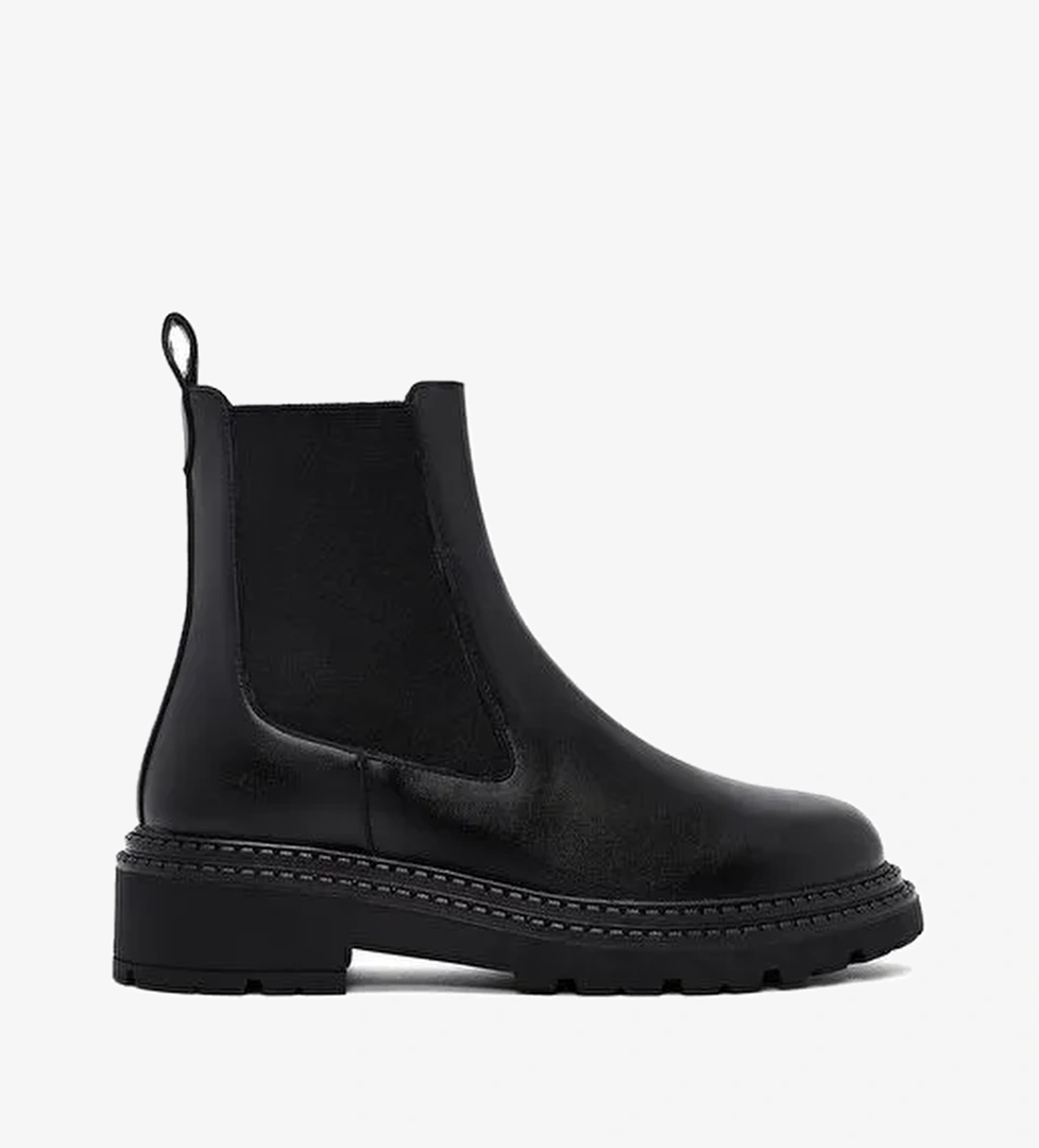 Kadın Siyah Kalın Tabanlı Chelsea Bot 25WFE251118 - Görsel 1