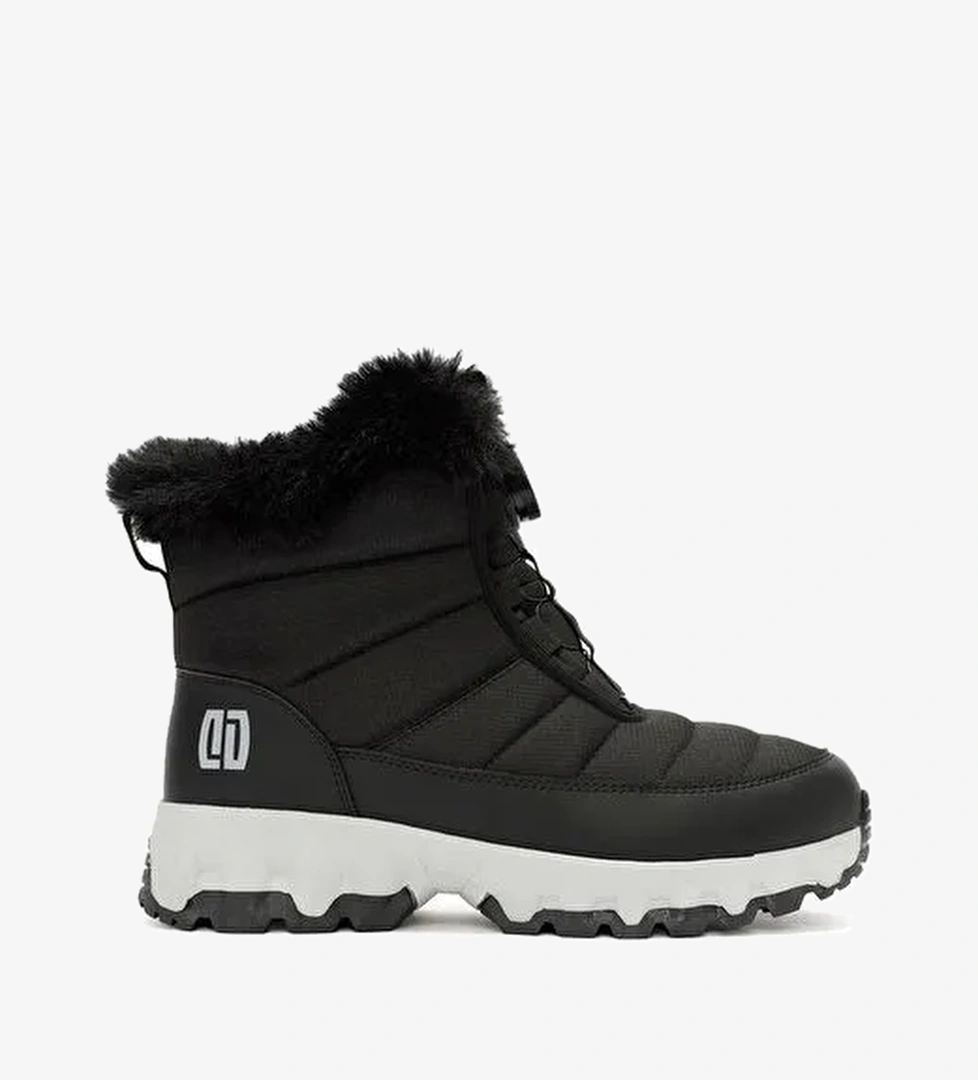 Derimod Dry Kadın Siyah Bağcıklı Kalın Tabanlı Waterproof Outdoor Bot 25WFD490114 - Görsel 1