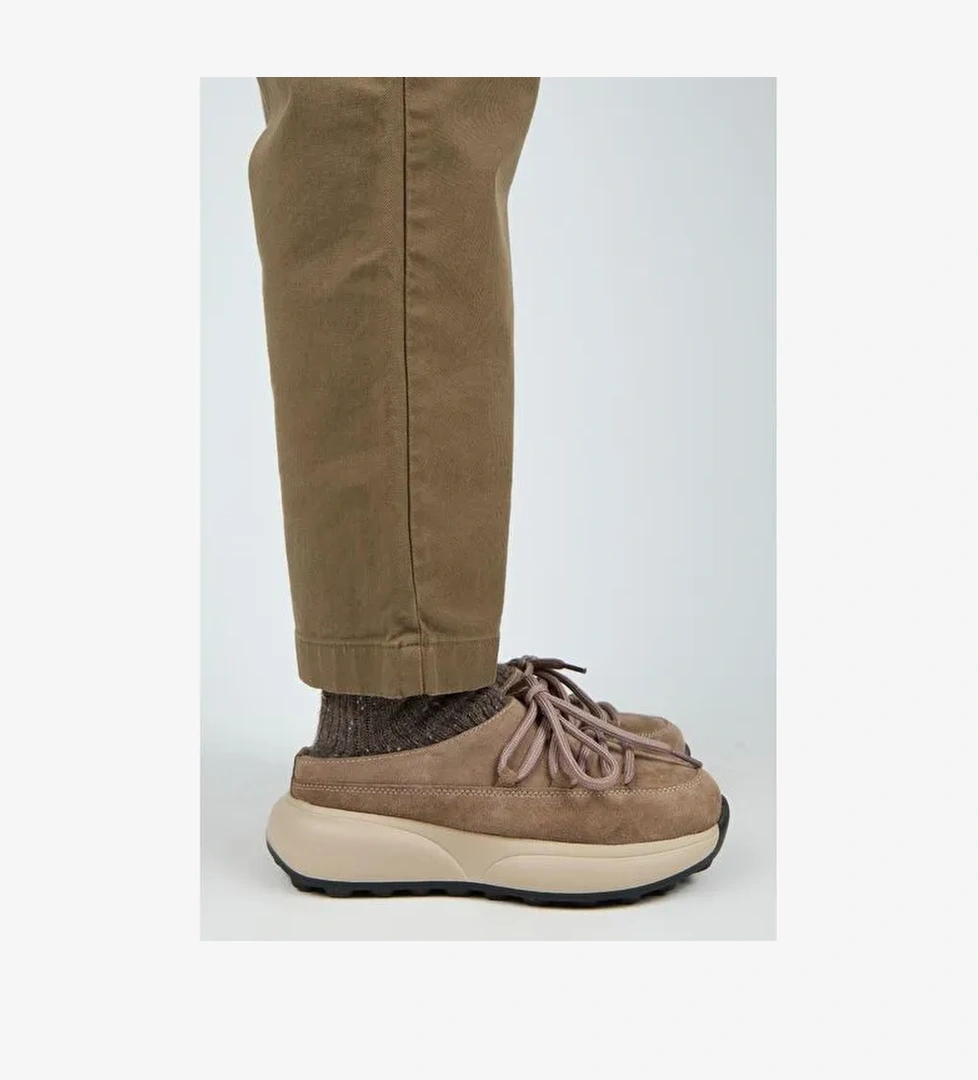 Manijero Koralia Kadın Hakiki Deri Sabo Vizon Terlik - Görsel 1