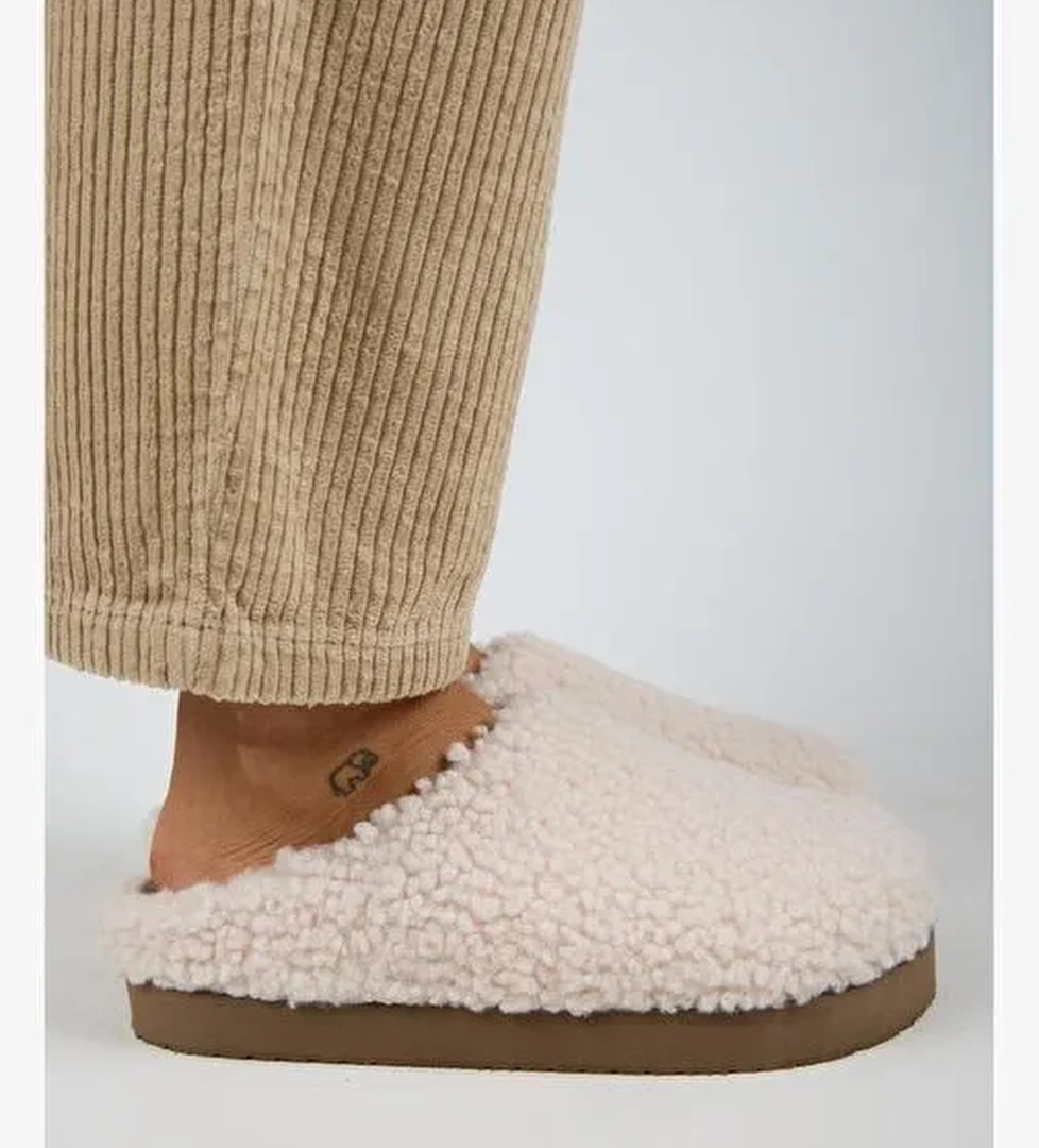 Manijero (Orlina) Kadın Tedy Sabo Platform Bej Terlik - Görsel 1