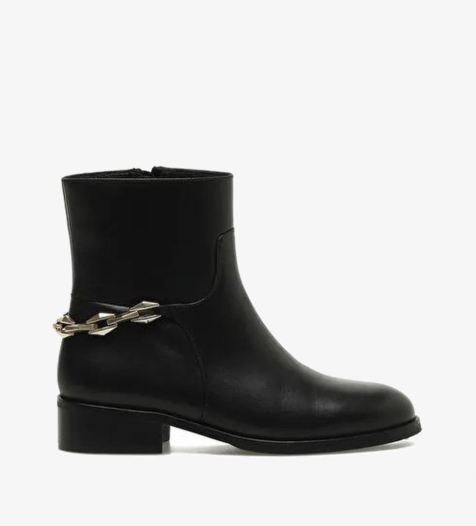 VITALI 5PR Siyah Kadın Düz Bot - Görsel 1