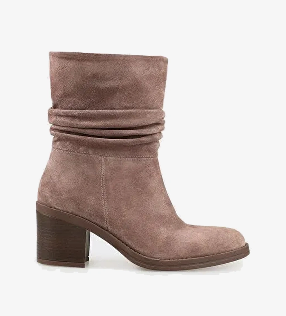 Kahve Deri Kadın Günlük Bot - Görsel 1