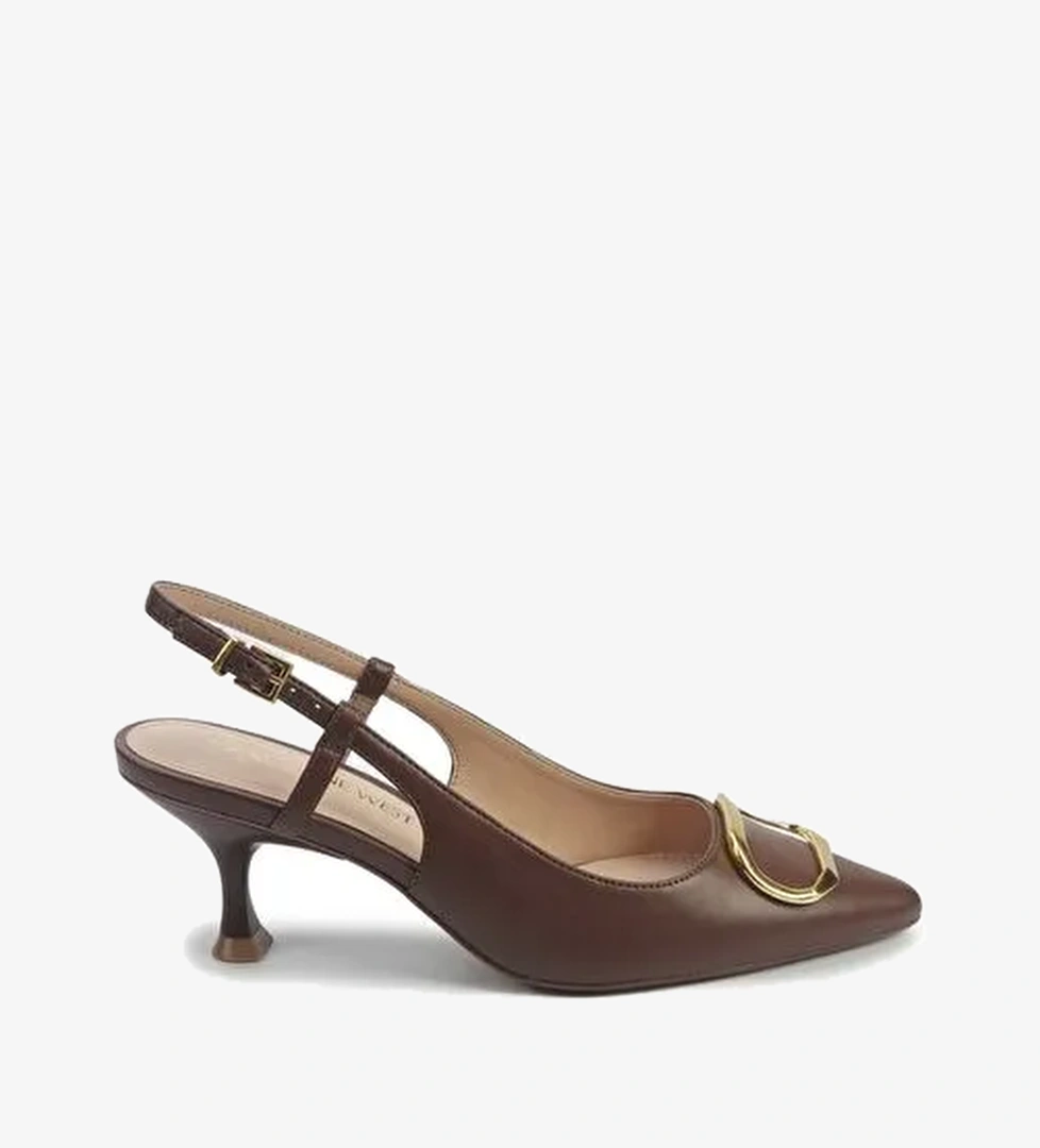 ALTASI 5PR Kahverengi Kadın Topuklu Ayakkabı - Görsel 1