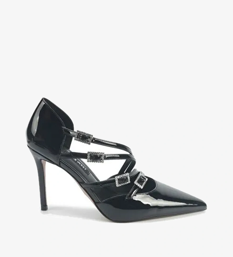 JULINT 5PR Siyah Kadın Topuklu Ayakkabı - Görsel 1