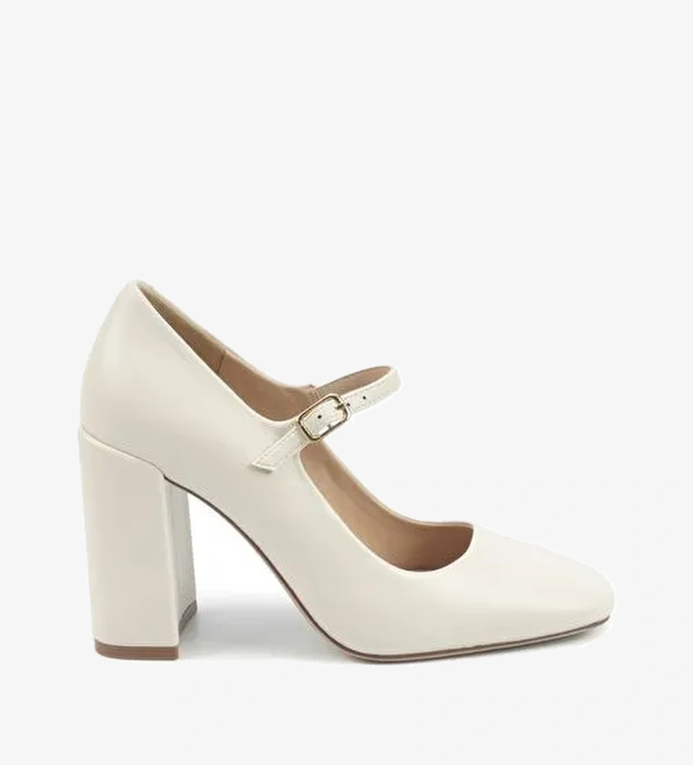 EDGAR 5PR KIRIK BEYAZ Kadın Topuklu Ayakkabı - Görsel 1