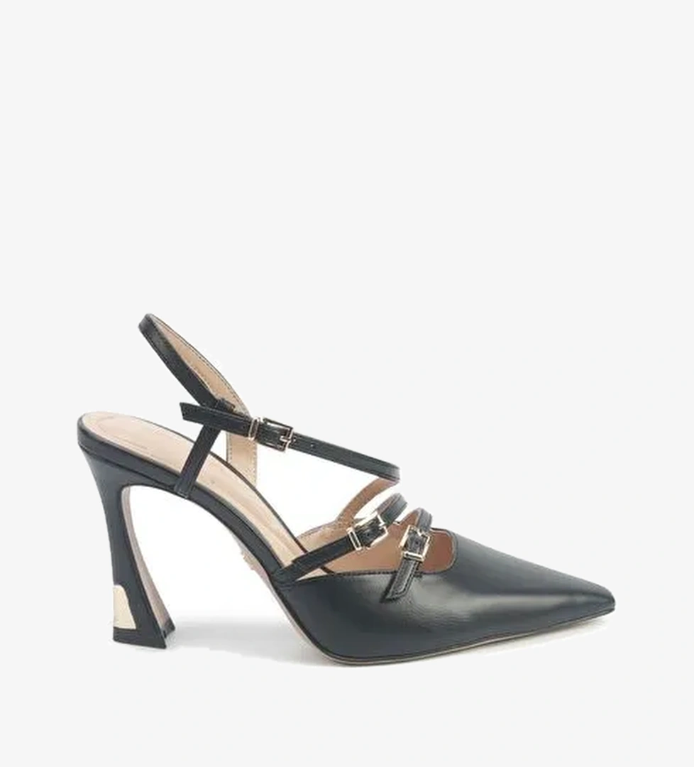 DOLORES 5PR Siyah Kadın Topuklu Ayakkabı - Görsel 1