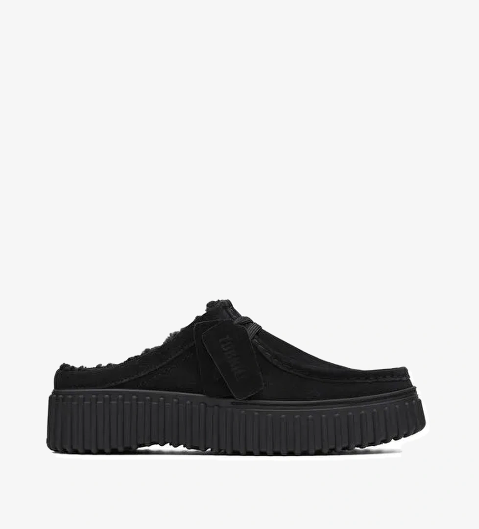 Clarks Unisex Süet Terlik Torhill Mule - Görsel 1