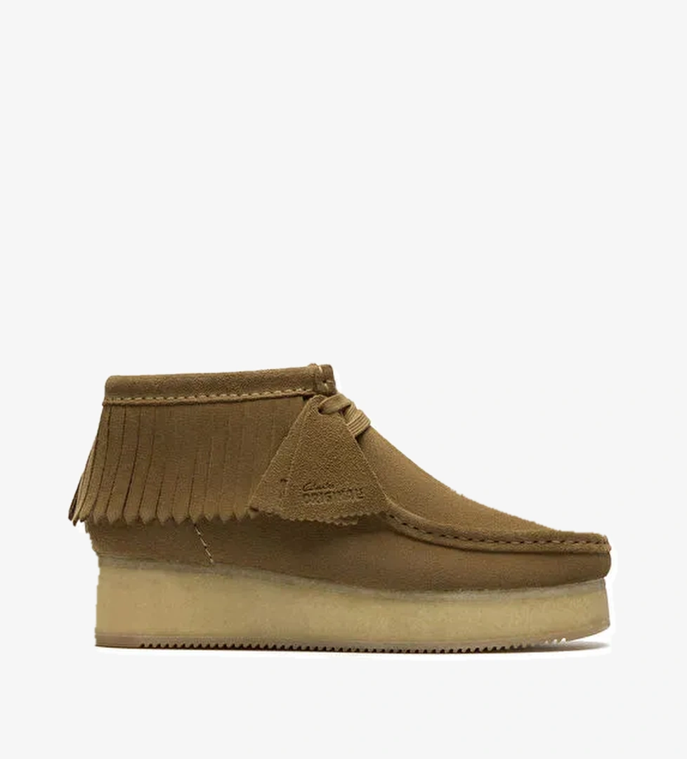 Clarks Unisex Süet Bot WBWedge Fringe - Görsel 1