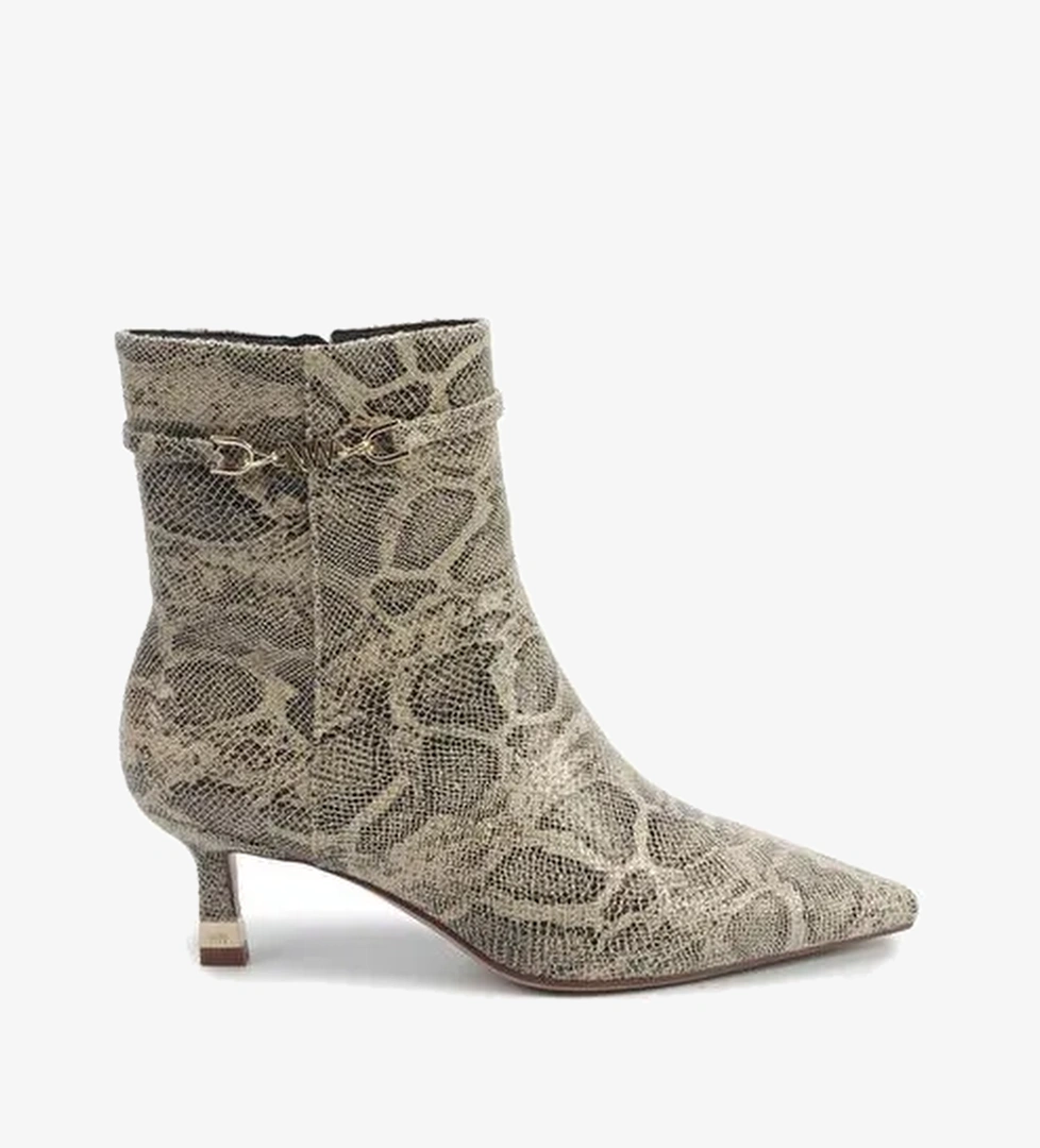 BRELLA2 5PR Bej Kadın Topuklu Bot - Görsel 1