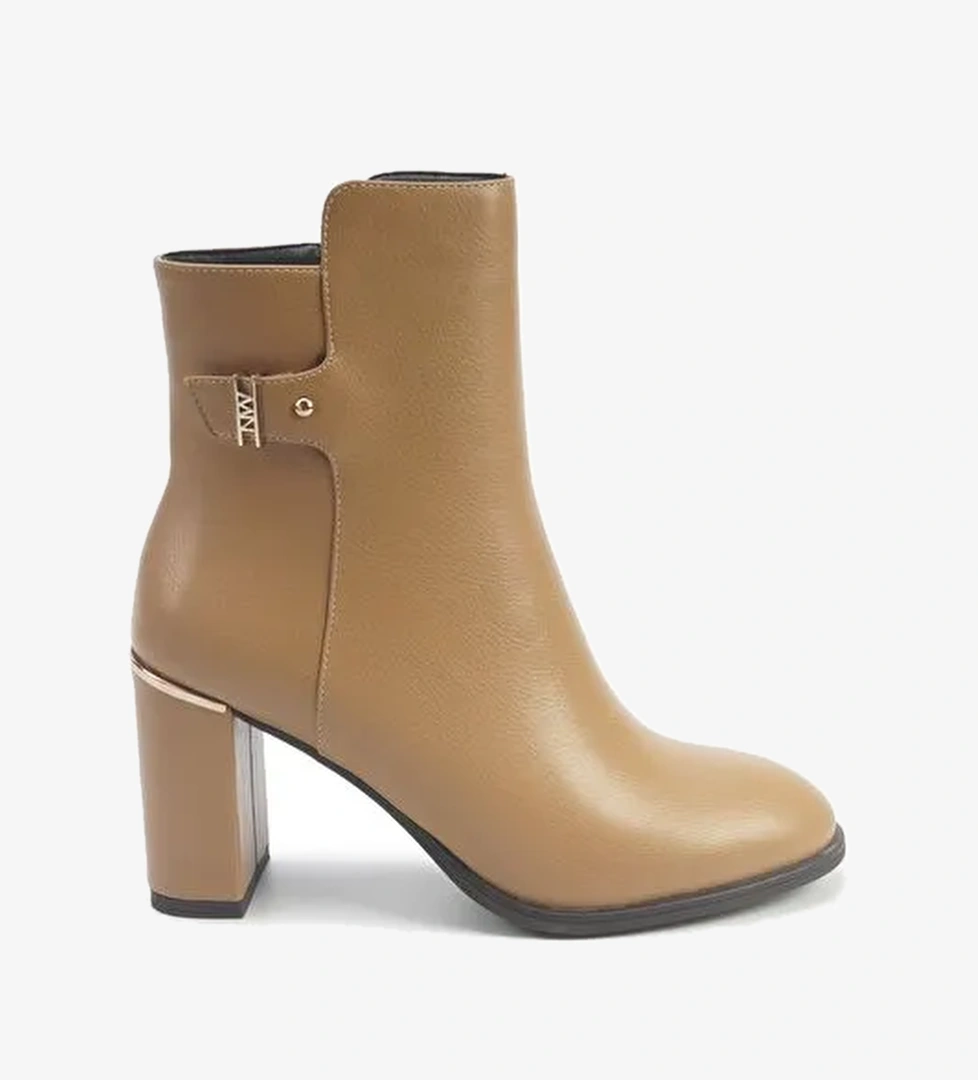 OLIVIER 5PR CAMEL. Kadın Topuklu Bot - Görsel 1