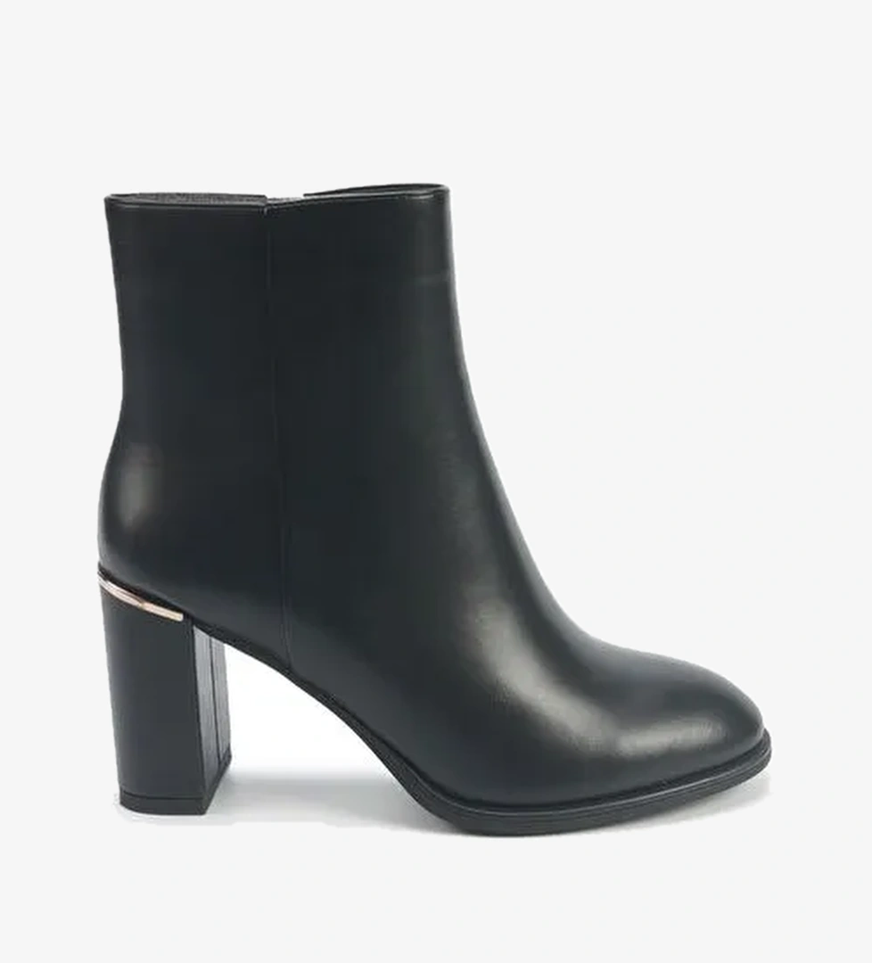 OLGA 5PR Siyah Kadın Topuklu Bot - Görsel 1