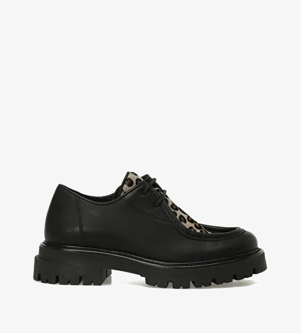 LUCINDA 5PR Leopar Kadın Oxford Ayakkabı - Görsel 1