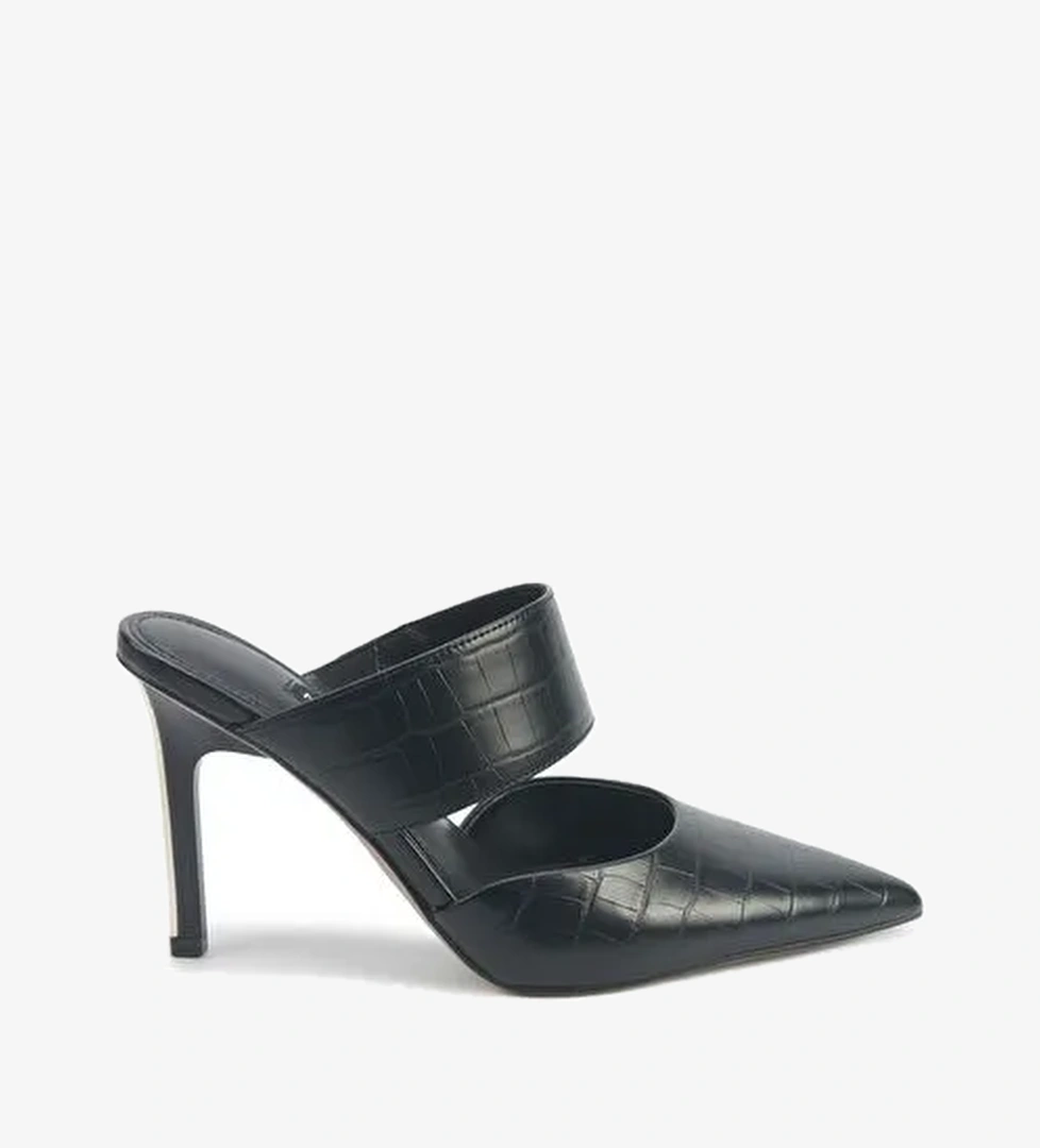 TRINIDAD 5PR Siyah Kadın Topuklu Terlik - Görsel 1