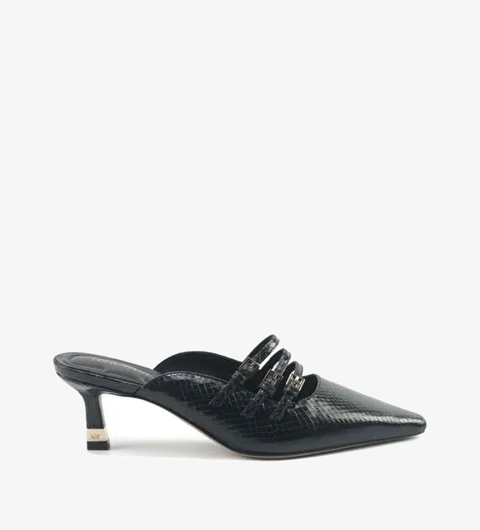 BARBARA 5PR Siyah Kadın Topuklu Terlik - Görsel 1