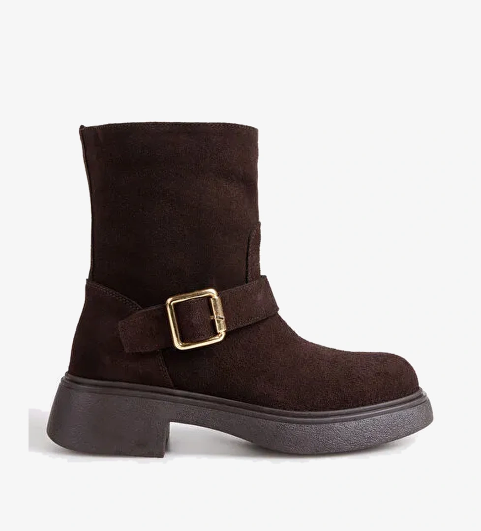 Fabrika Kahverengi Kadın Deri Bot D-MUDDY-LANFORD