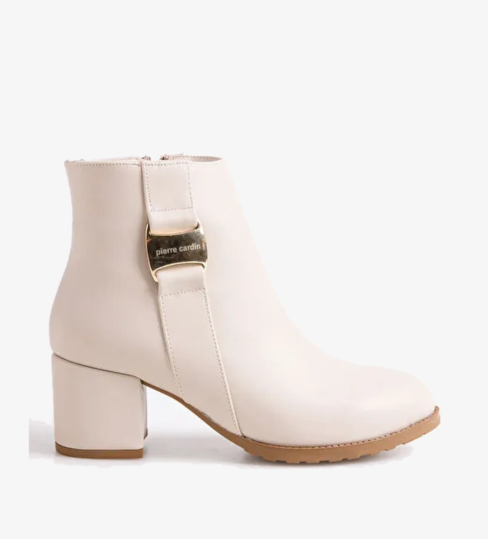 Pierre Cardin Ekru Kadın Topuklu Bot PC-55109