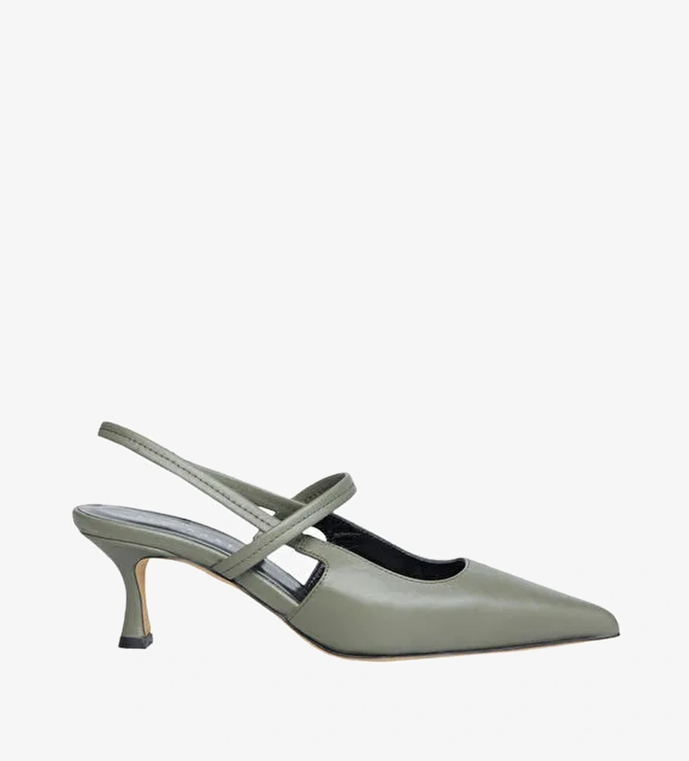 Ted Baker Haki Kadın Deri Stiletto 3968 - Görsel 1