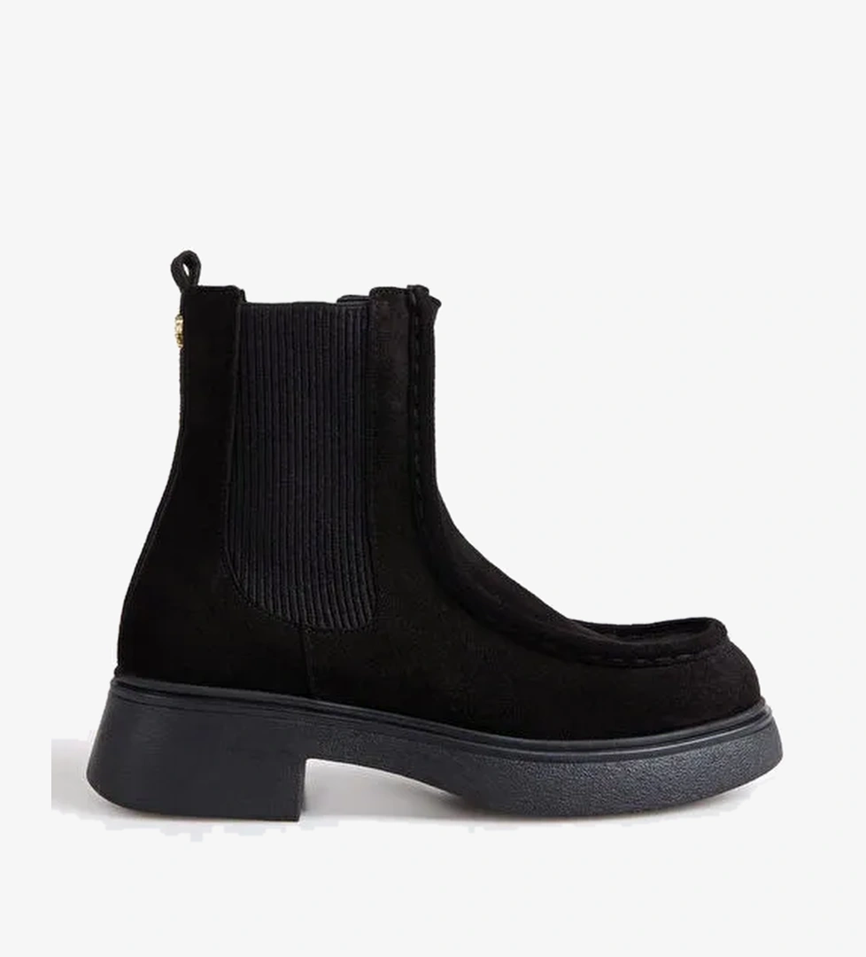 Fabrika Siyah Kadın Deri Bot D-MUDDY-CAMEO - Görsel 1