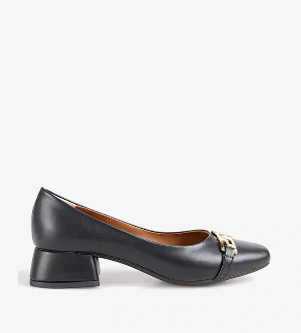 Pierre Cardin Siyah Kadın Topuklu Ayakkabı PC-55128 - Görsel 1