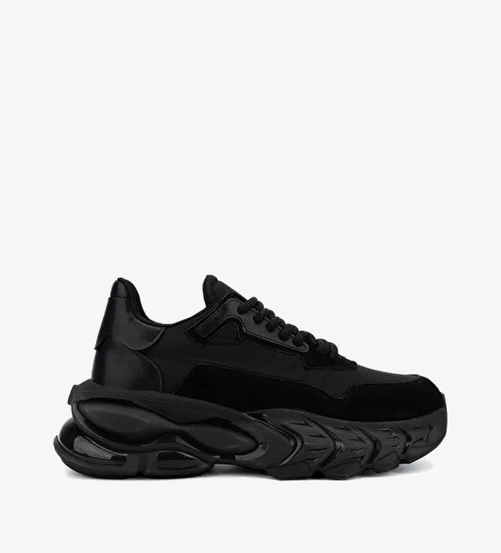 Tamer Tanca Kadın Suni Deri Siyah Sneakers & Spor Ayakkabı - Görsel 1