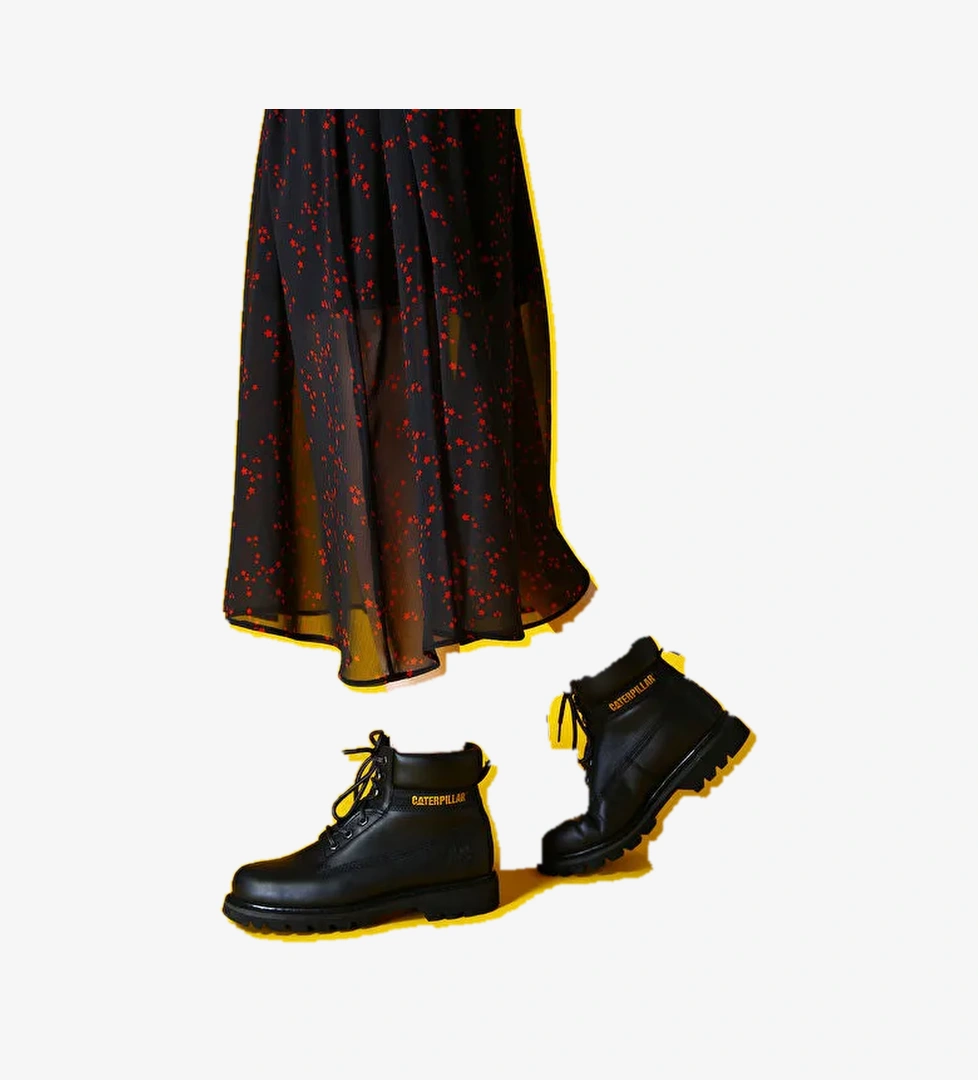 Caterpillar Siyah Kadın Deri Bot COLORADO