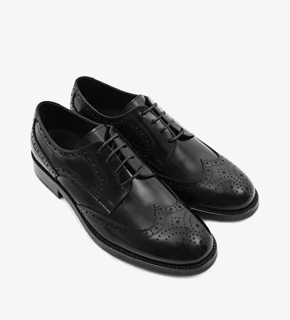 Deri Oxford Bağlı Ayakkabı - Görsel 1