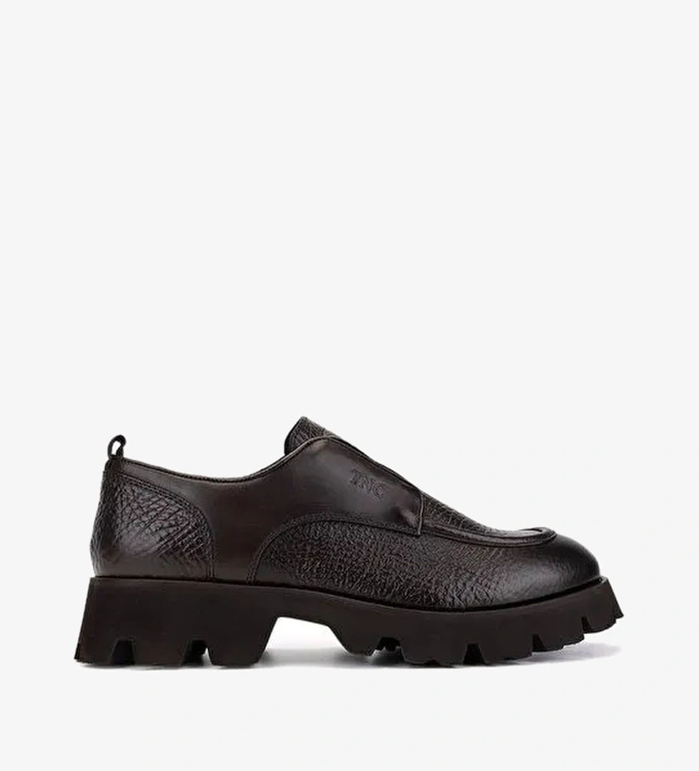 Tamer Tanca Erkek Hakiki Deri Kahverengi Casual Ayakkabı - Görsel 1