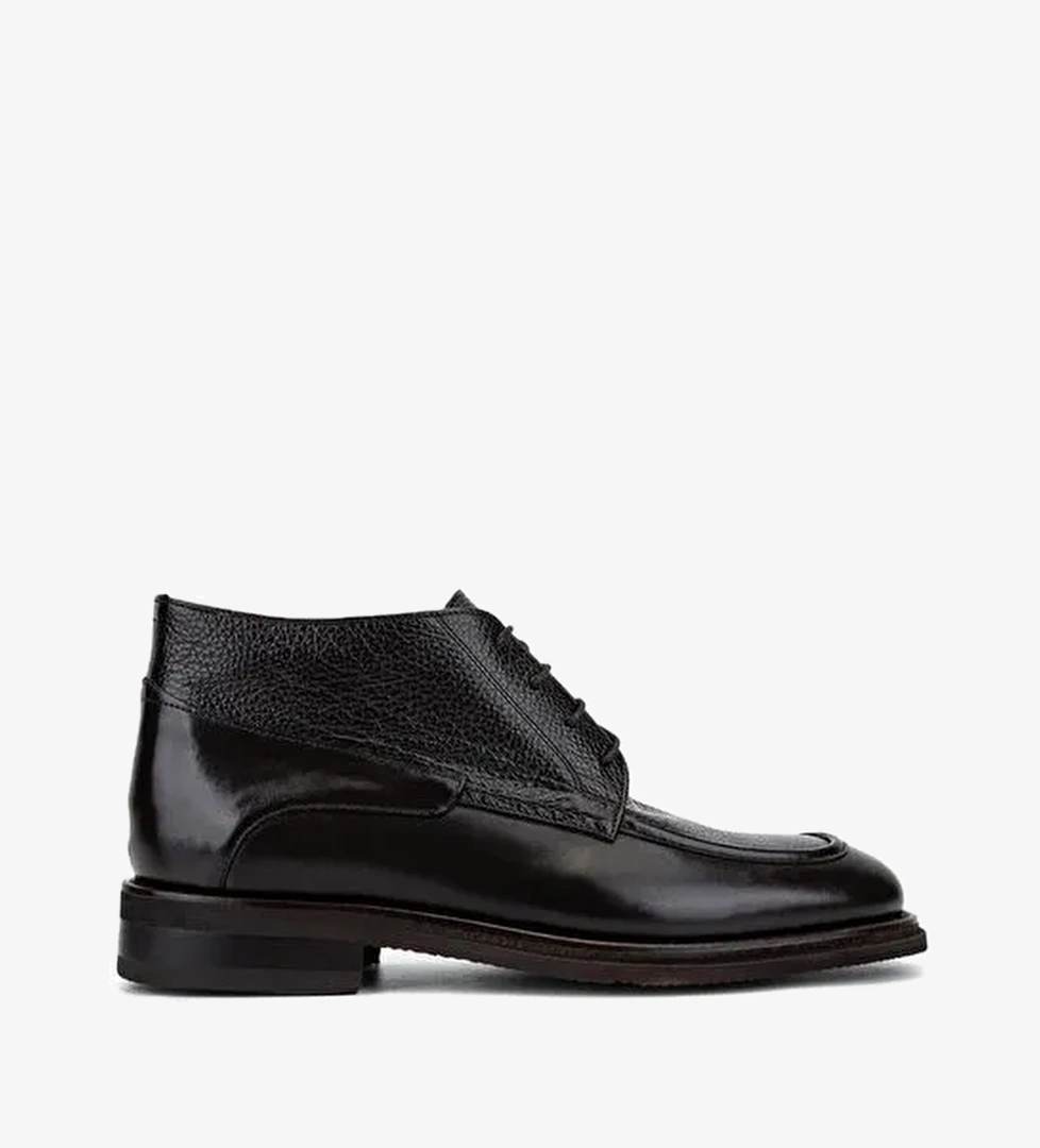 Tamer Tanca Erkek Hakiki Deri Kahverengi Klasik Bot - Görsel 1