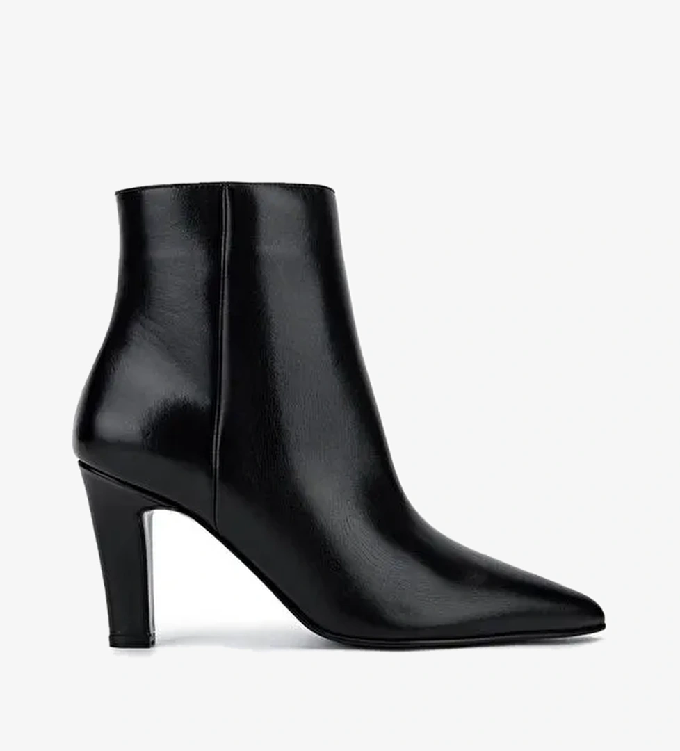 Tamer Tanca Kadın Hakiki Deri Siyah Abiye Bot - Görsel 1